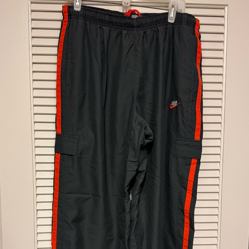 Nike Black Pants with Orange Accents